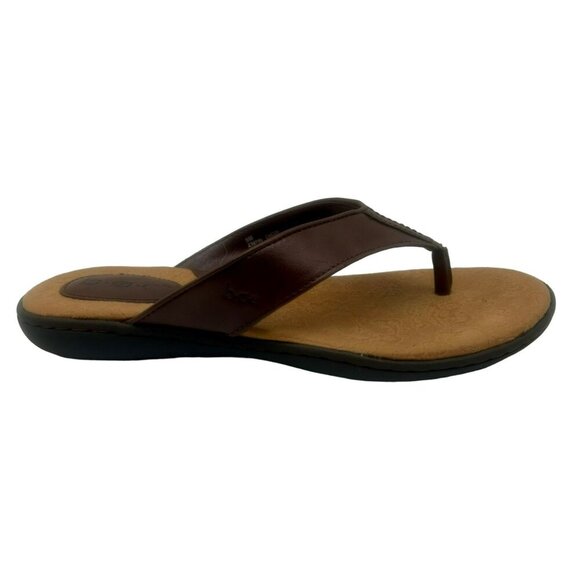 b.o.c. Shoes - B.O.C. Thong Sandal Flip Flop Women 8 Brown Slip On Cushioned Footbed Walking